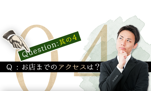 Q.その4お店までのアクセスは？